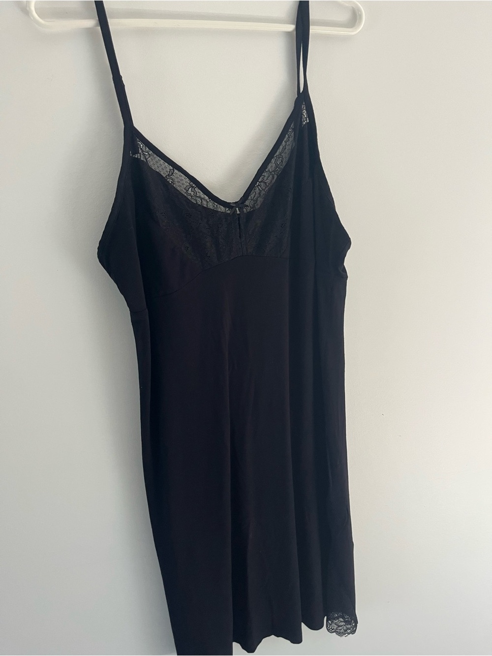 Black Lace-Trim Slip Dress - Women Intimates & Sleepwear